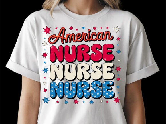 American Nurse 4th of July SVG