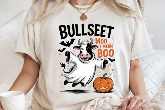 Funny Bullsheet Halloween Shirt PNG