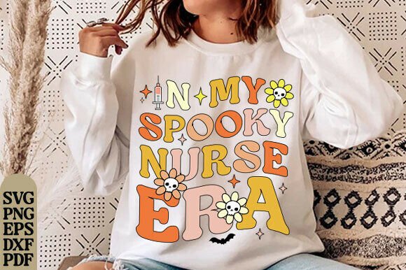 In My Spooky Nurse Era PNG SVG Retro