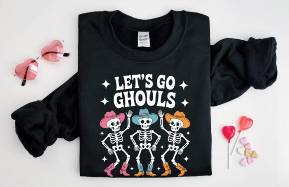 Lets Go Ghouls Halloween Shirt PNG
