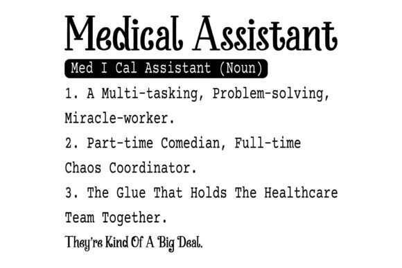 Medical Assistant Definition SVG