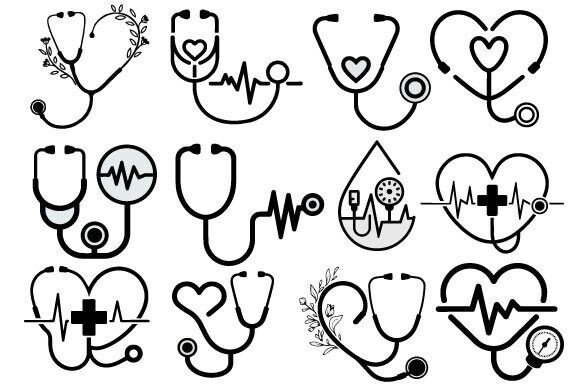 Medical Stethoscope Bundle SVG