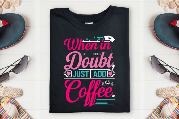 Nurse and Coffee T-Shirt Design