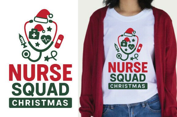 Nurse Squad Christmas SVG PNG