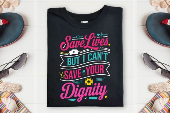 Nurse T-Shirt Design Nursing Funny PNG