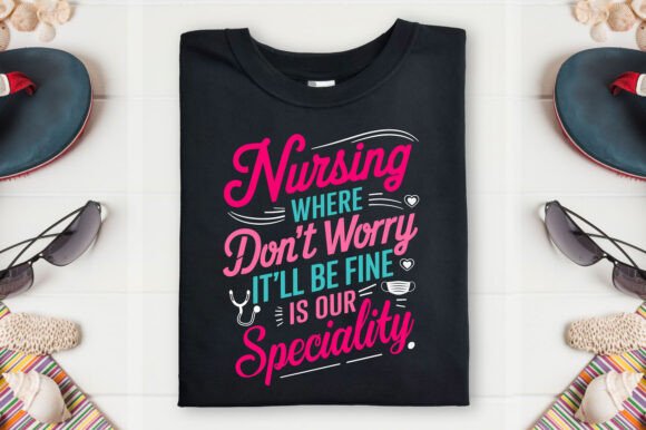 Nurse T-Shirt Design Nursing Job Shirt