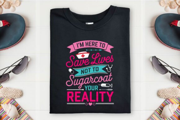 Nurse T-Shirt Design: Nursing Save Life