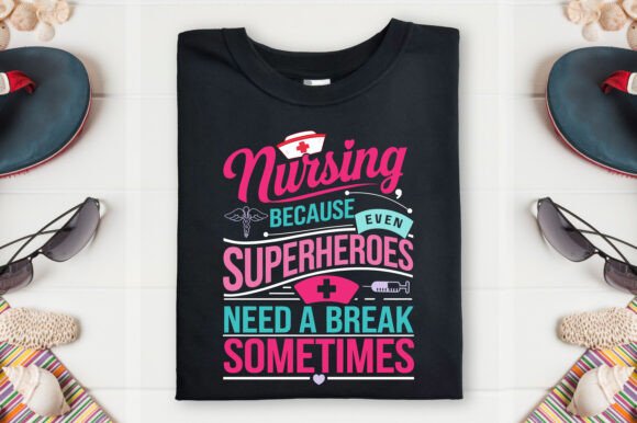 Nurse T-Shirt Design: Nursing Superhero