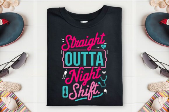 Nurse T-Shirt Design: Straight Nurse PNG