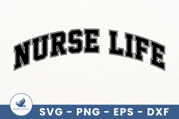 Retro Nurse Life Varsity SVG