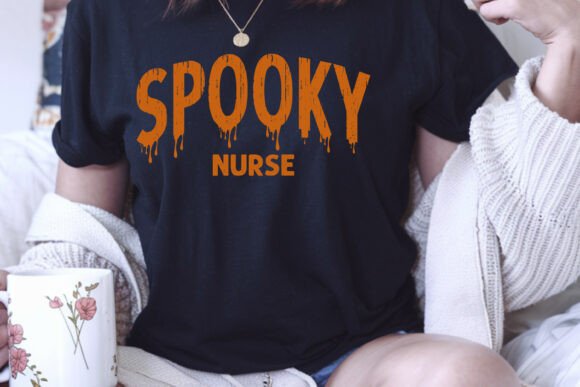 Spooky Nurse Halloween Retro SVG