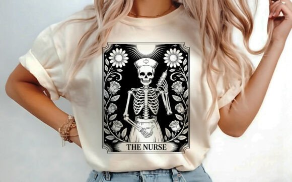 The Nurse Tarot Card SVG
