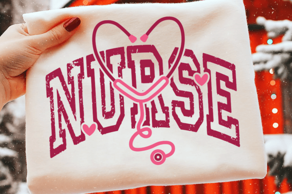 Valentines Nurse Stethoscope Heart SVG